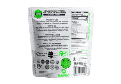 GENEPRO GENERATION 4 PLANT PROTEIN - UNFLAVORED 30 Serving