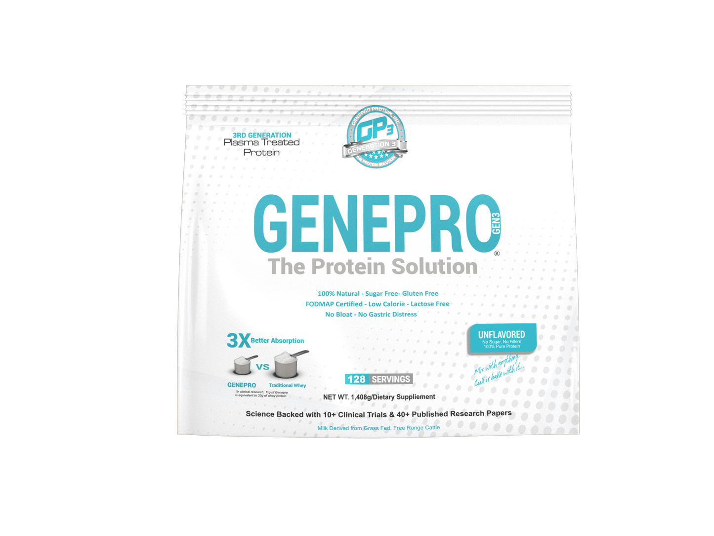 GENEPRO G3 100% FLAVORLESS PROTEIN (The Original but Better)