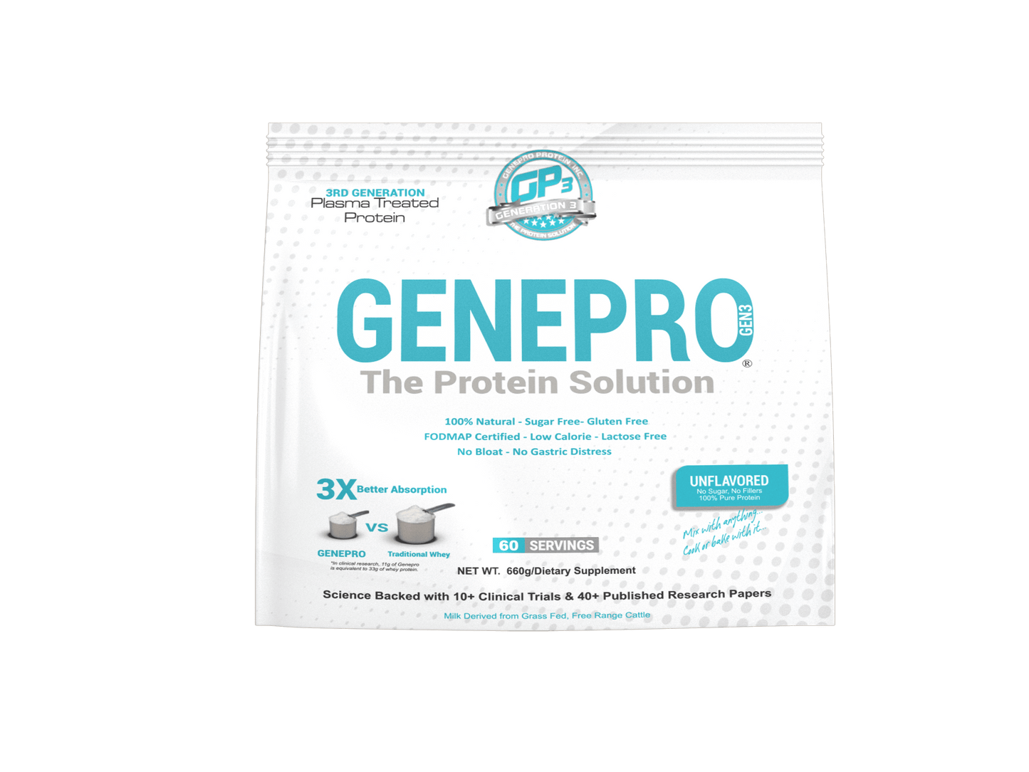 GENEPRO G3 100% FLAVORLESS PROTEIN (The Original but Better)